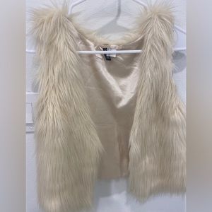 Faux Shag Fur Cropped Vest